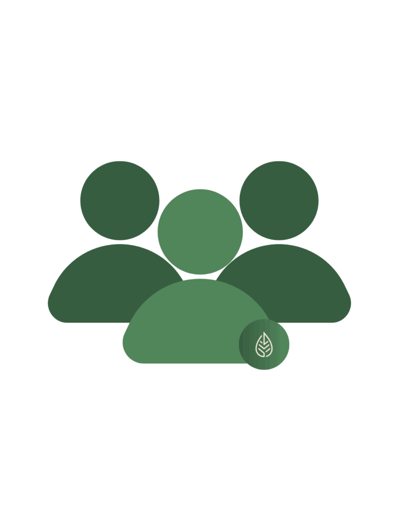 Platzhalterfoto (grünes Icon von drei Personen + Blatt Icon)